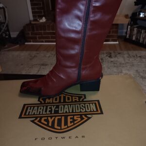 Harley-Davidson Women's Bold Red Heeled Boots